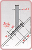 Stanchion Mounting Dimensions 3